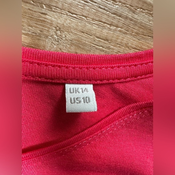 Boden High Neck Crew Tank Top Size 10 Pink Cotton Blend - Picture 6 of 9